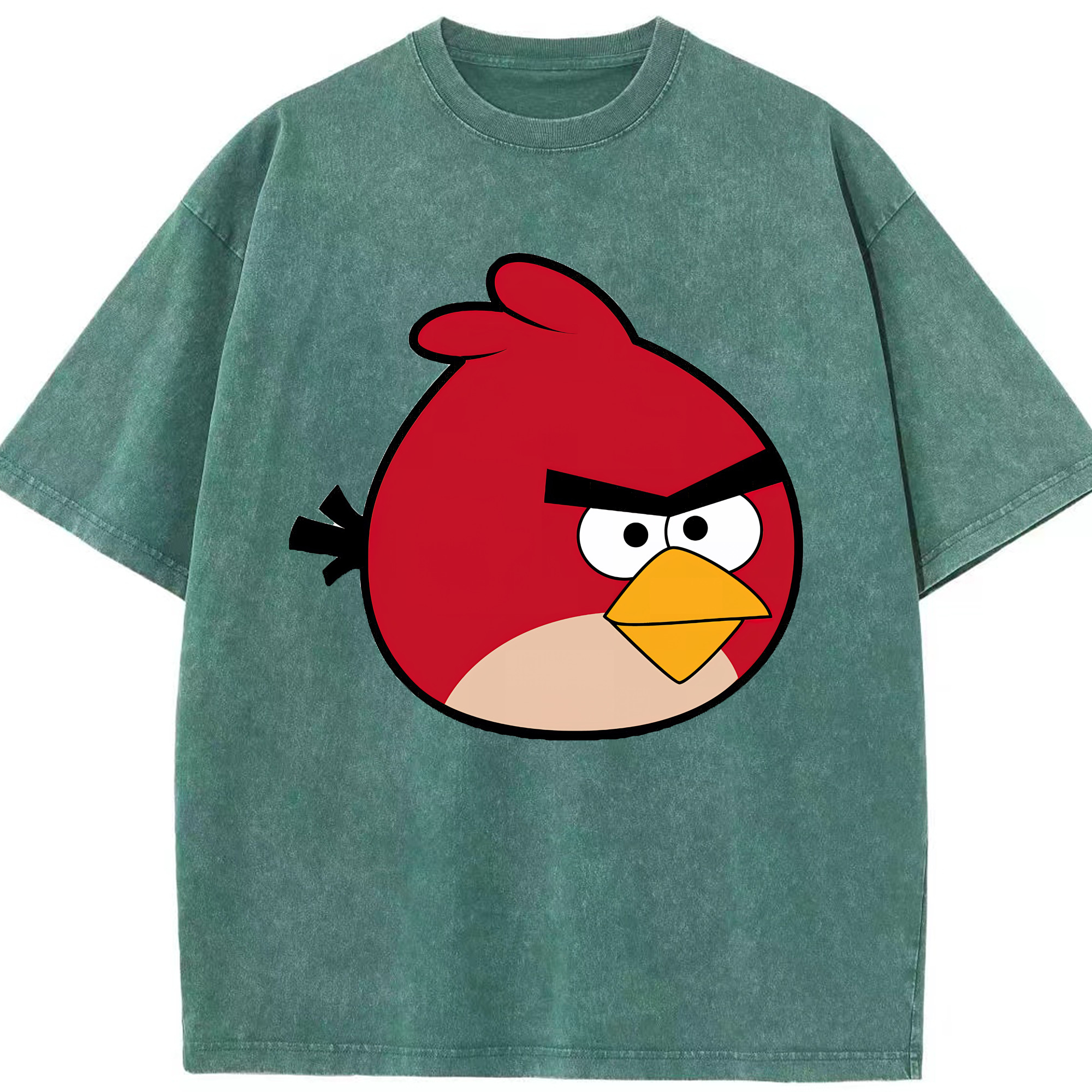 （画像用） Angry Birds アングリーバード 綿100% ヴィンテージ風 半袖Tシャツ（フロントプリント）